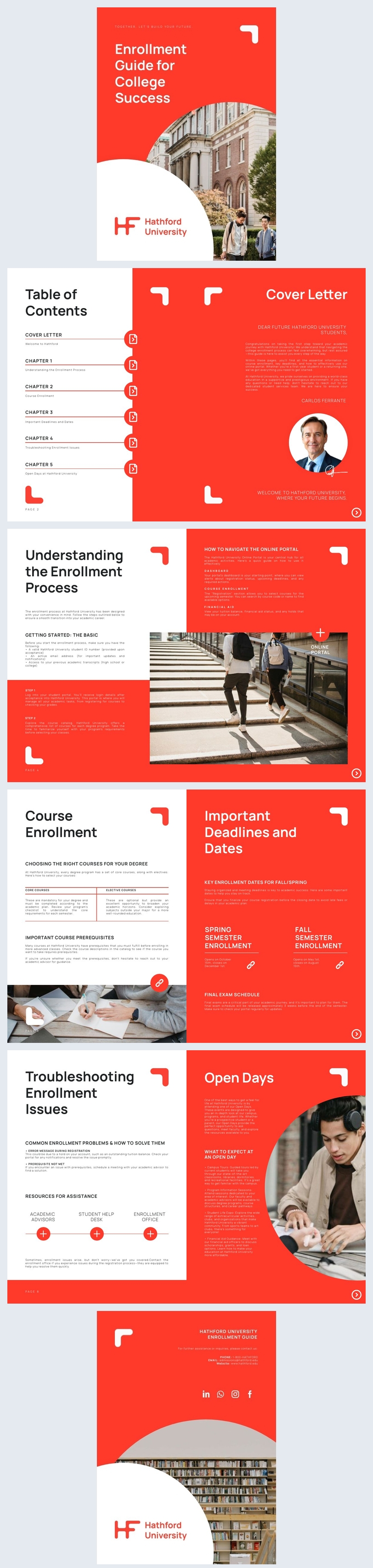 Idea Di Guida Modificabile Per L'Iscrizione Al College