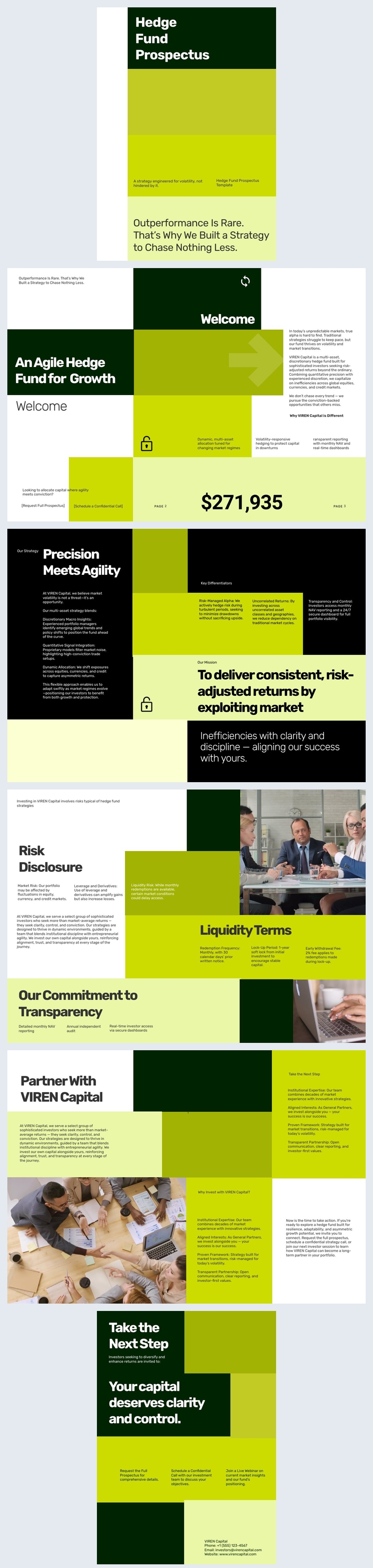 Hedge Fund Prospectus Template Flipsnack