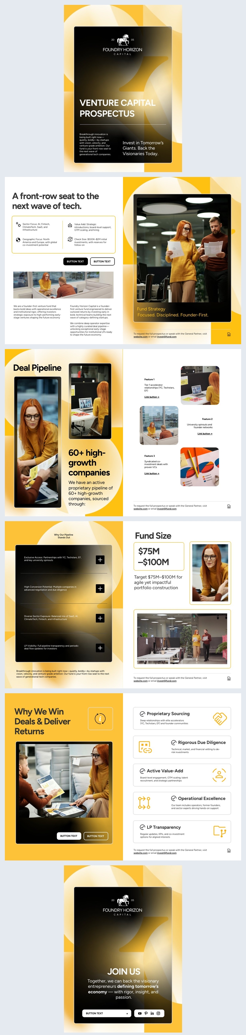 Venture Capital Prospectus Design