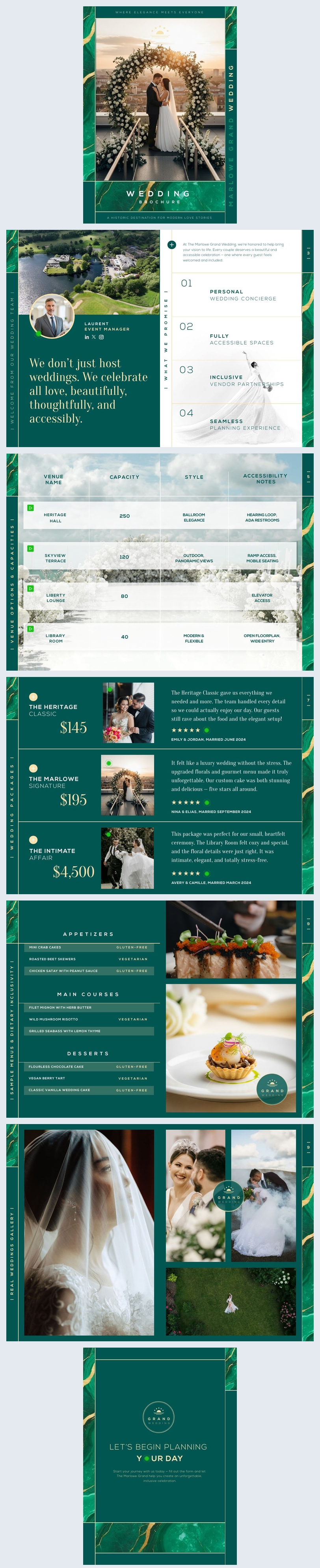  Hotel Wedding Services Brochure Design