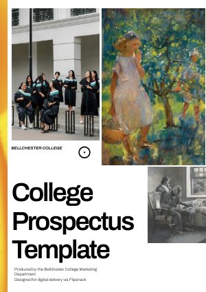 Idee für einen digitalen Hochschulprospekt