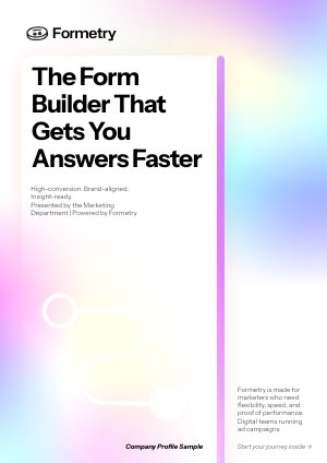 Idee für ein digitales Firmenprofil