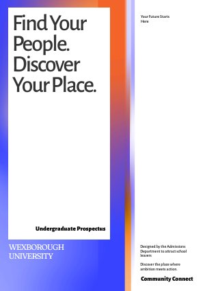 Idee für einen Studienprospekt