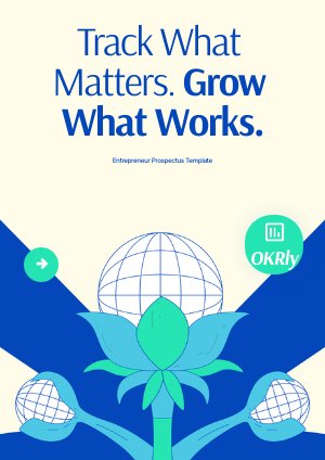 Folleto de prospecto para emprendedores