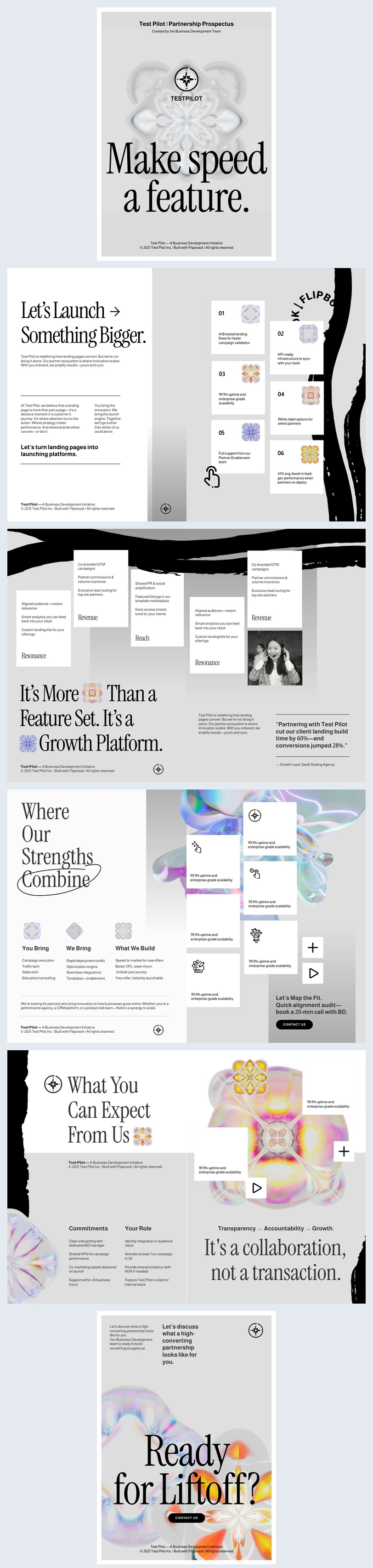 Gestaltung eines Partnerschaftsprospekts