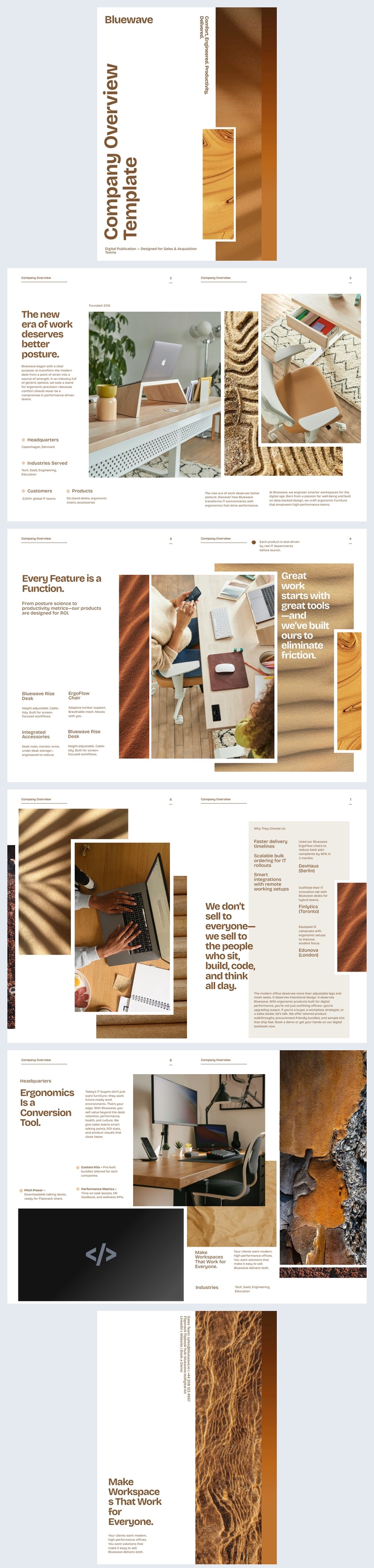 Editable Company Overview Template Flipsnack