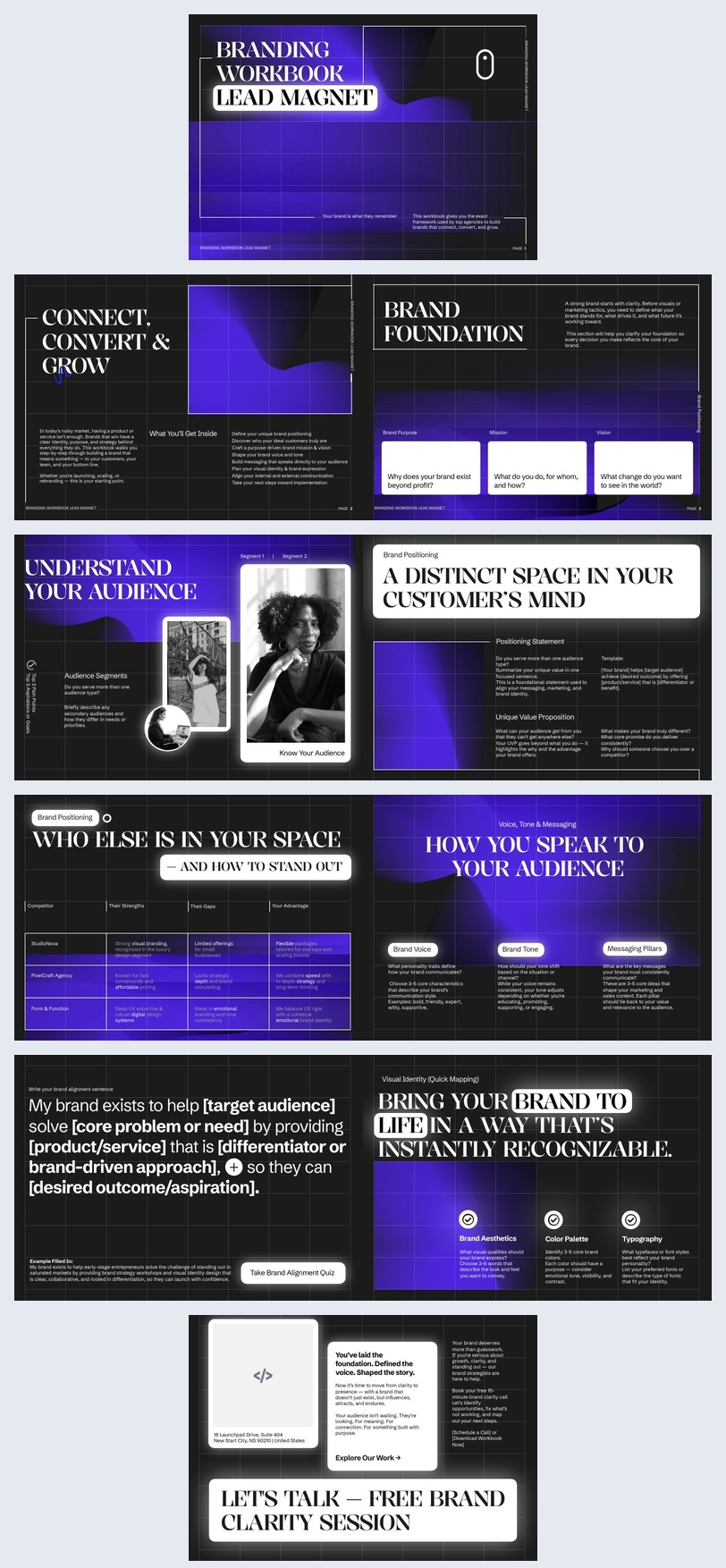 Interactive Branding Workbook Idea