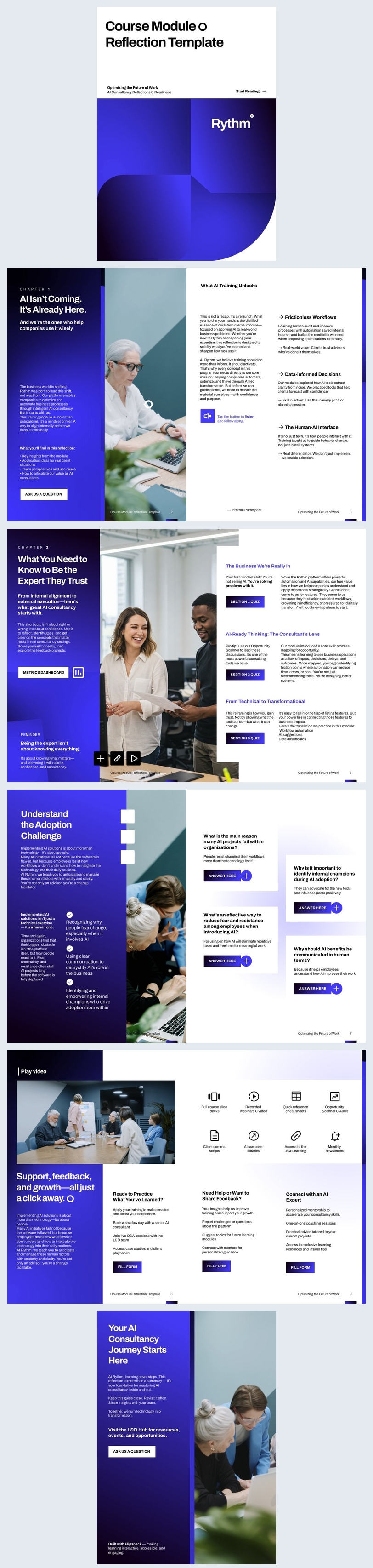 Modello di idea per la riflessione sul modulo del corso