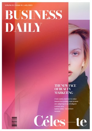 Ideia de modelo de jornal empresarial