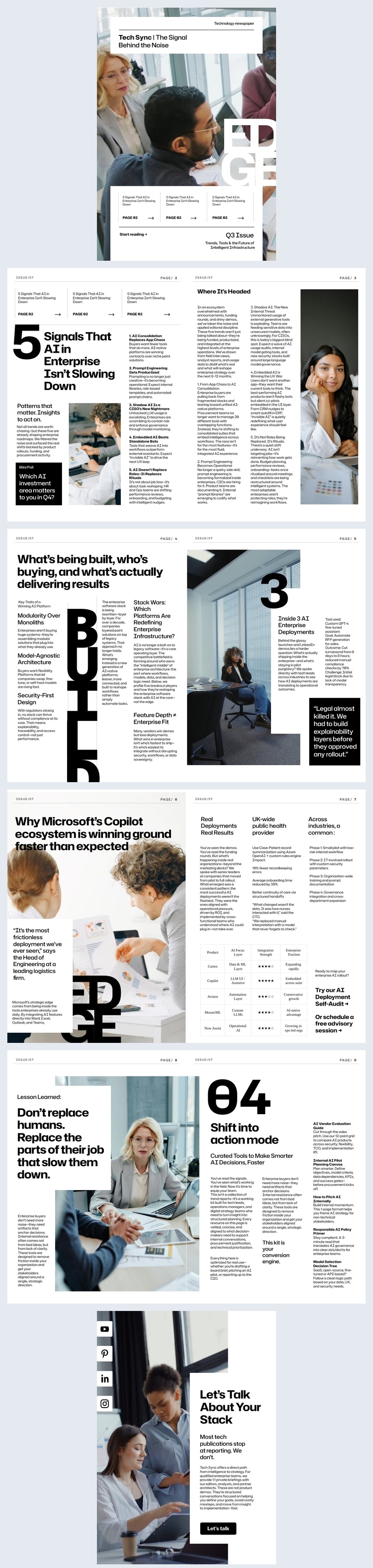Tech Reporter Layout Free: Editable Technology Newspaper Template - Flipsnack