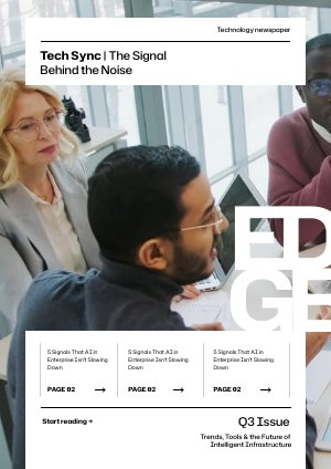 Ideia de modelo de jornal de tecnologia