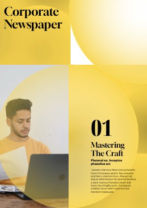 Ideia de modelo de jornal corporativo