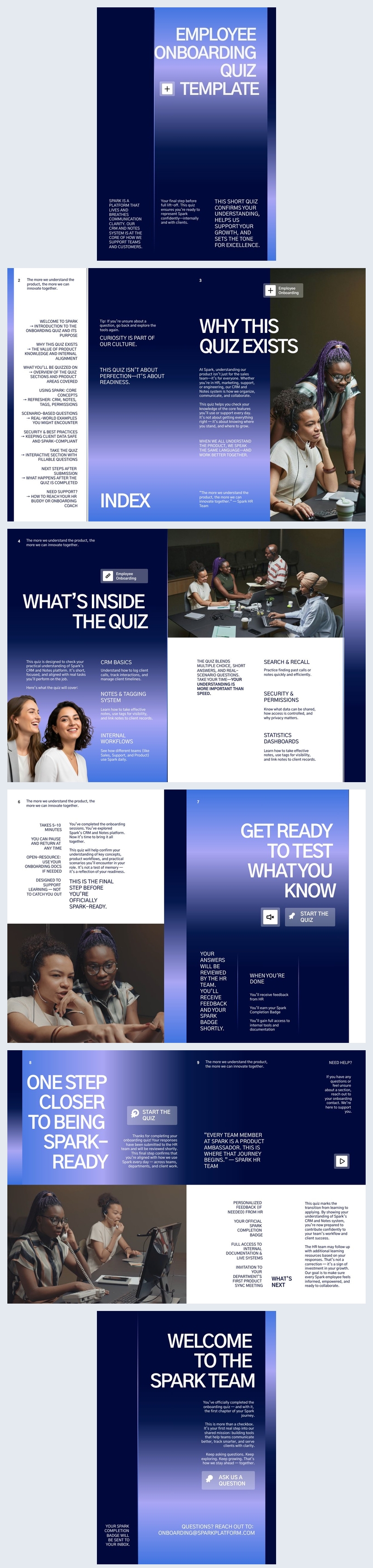 Idee voor een quiz over het onboarden van werknemers