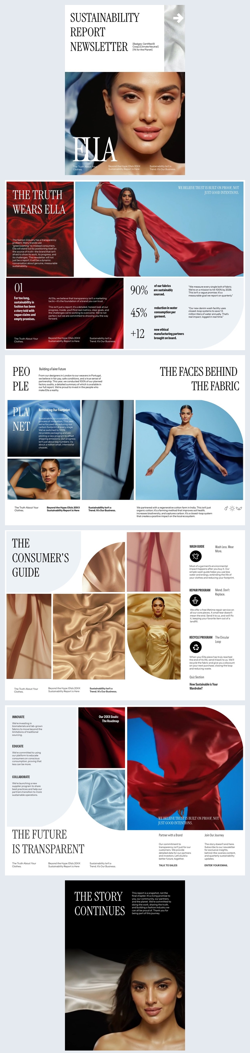 Sustainability Report Newsletter Idea