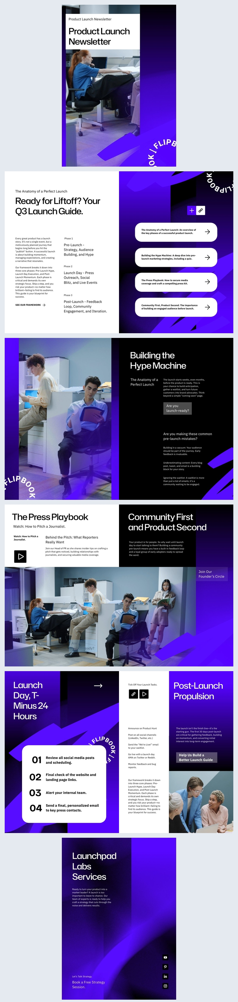 Idée de modèle de newsletter de lancement de produit