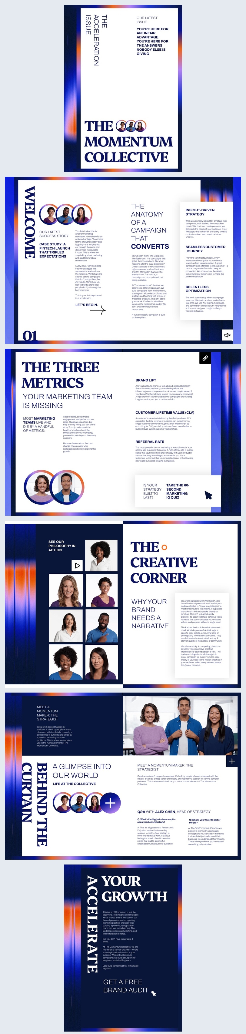 Idee per modelli di newsletter per campagne creative