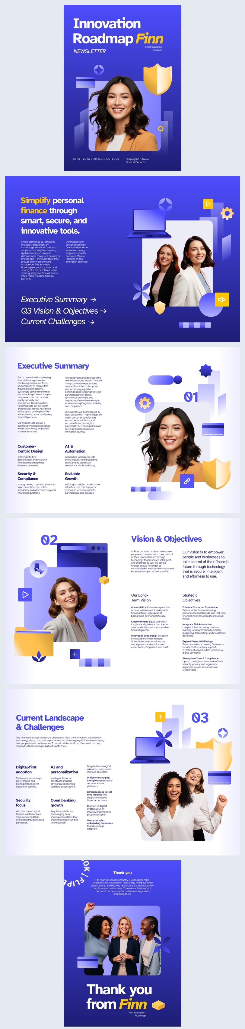 Innovation Roadmap Newsletter Vorlage Idee