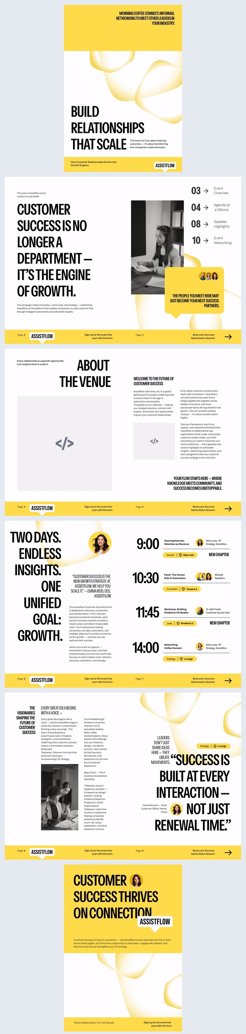 Event Guide Booklet Template Idea