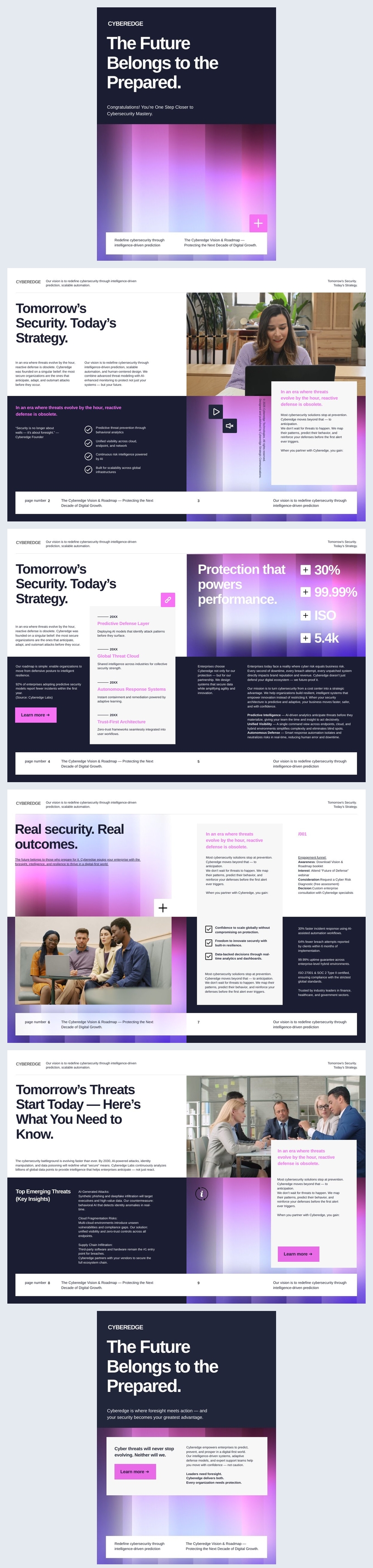 Idea modello opuscolo Vision & Roadmap