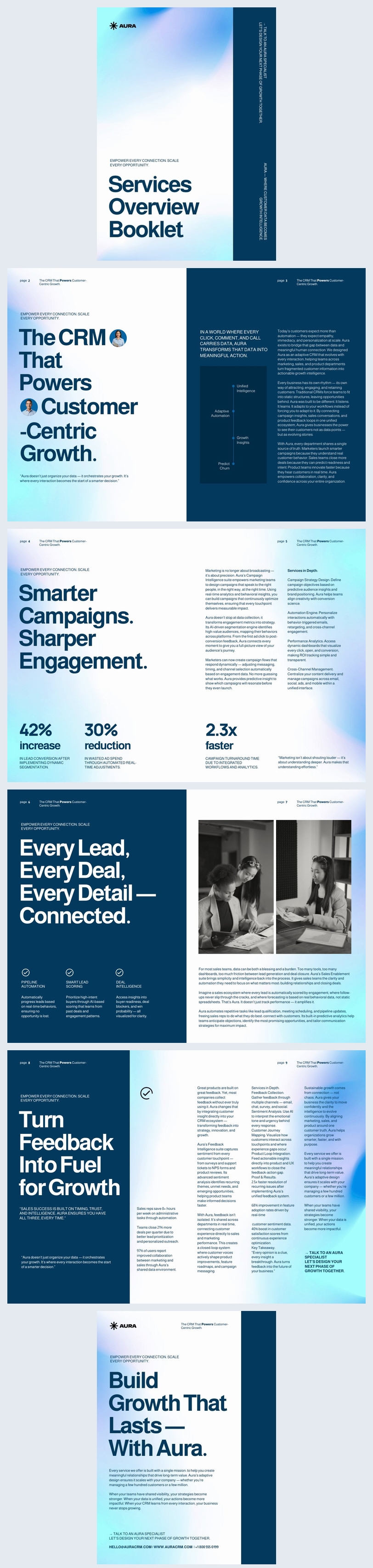 Idée de brochure de présentation des services