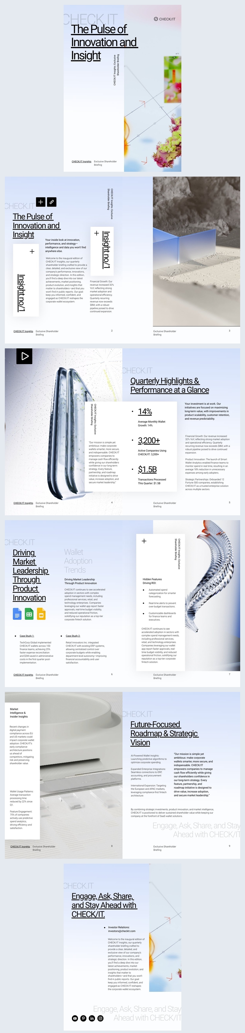 Digital Shareholder Newsletter Idea