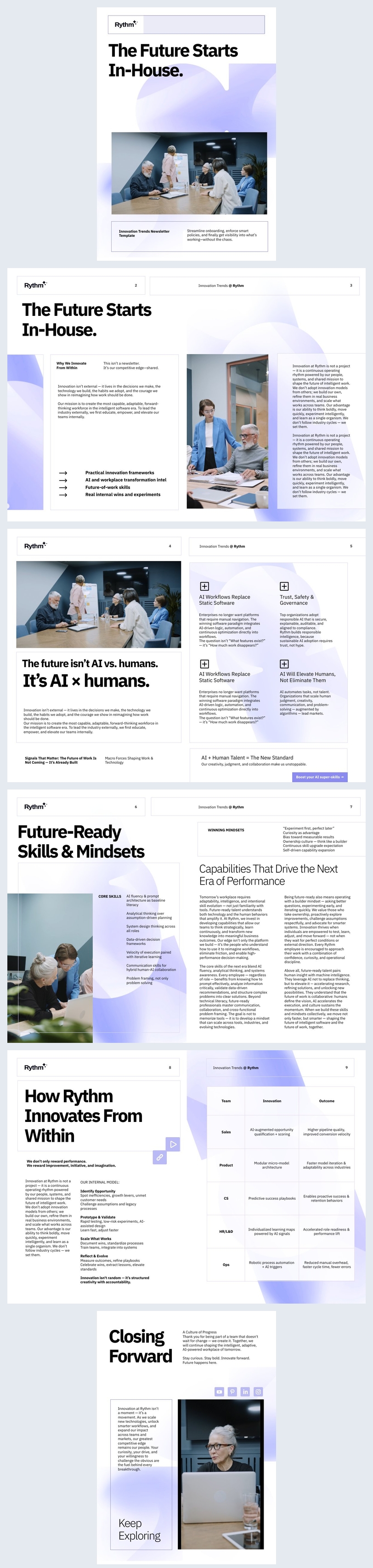 Newsletter Innovative Examples Free: Innovation Trends Newsletter Template - Flipsnack