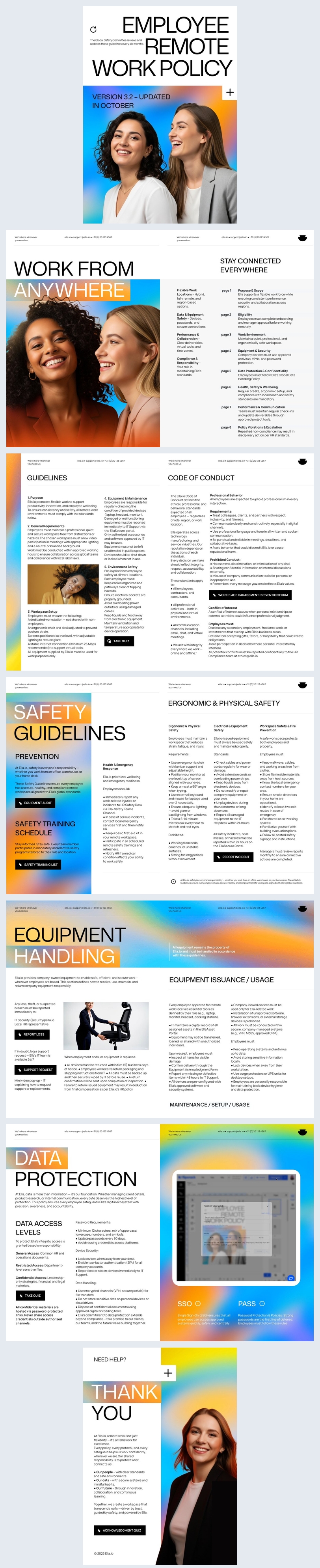 Free Employee Remote Work Policy Template Flipsnack