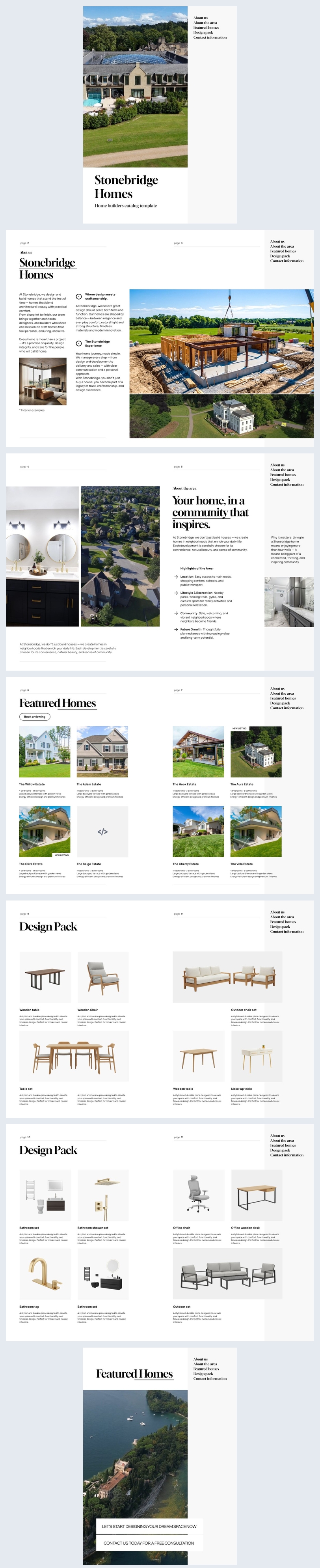 Ontwerp van een catalogus voor huizenbouwers