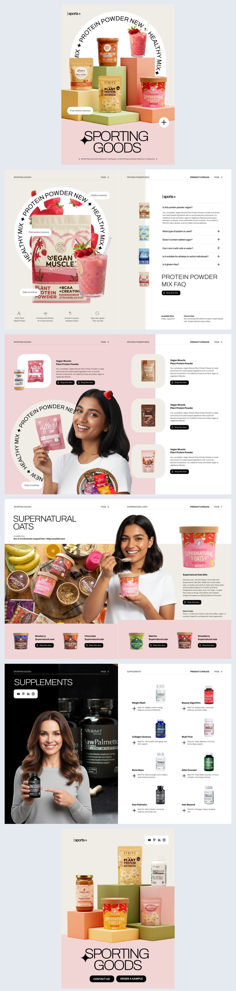 Ideia para Catálogo de Produtos de Artigos Esportivos