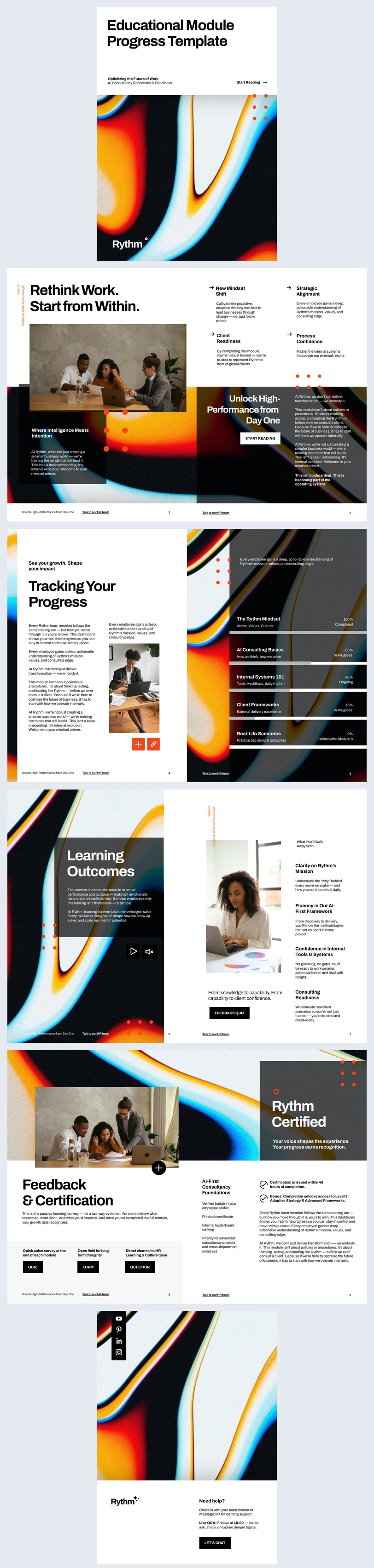 Progettazione del progresso del modulo educativo