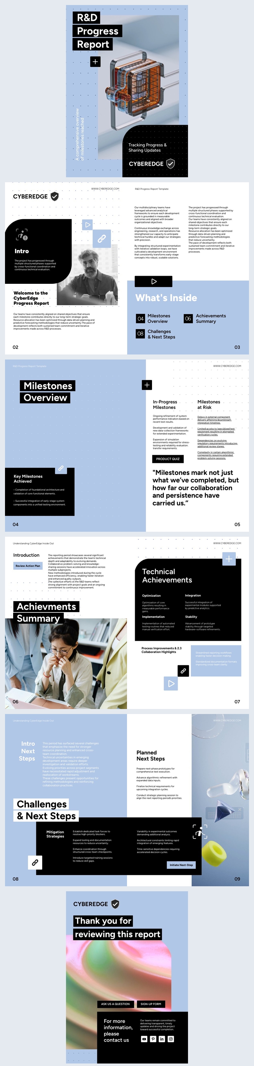 Beispiel für einen F&E-Fortschrittsbericht