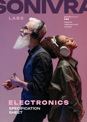 Vorlage für ein Datenblatt für Elektronikgeräte