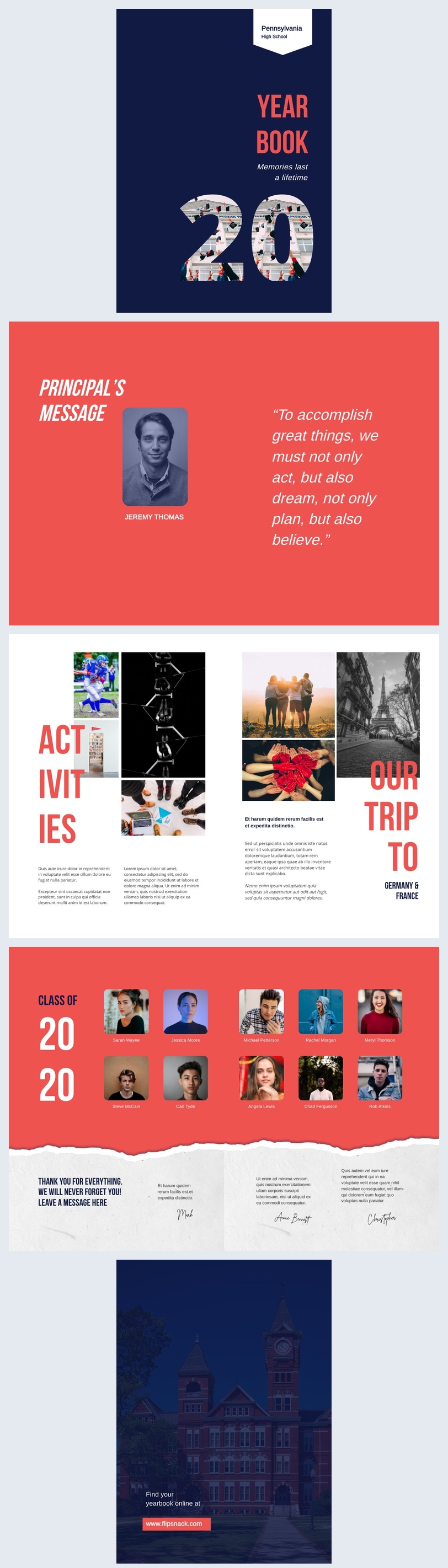 Free: Customizable Yearbook Template - Flipsnack