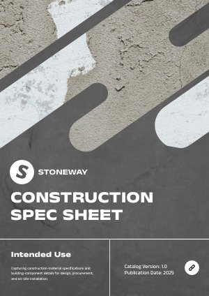 Scheda tecnica di progettazione della costruzione