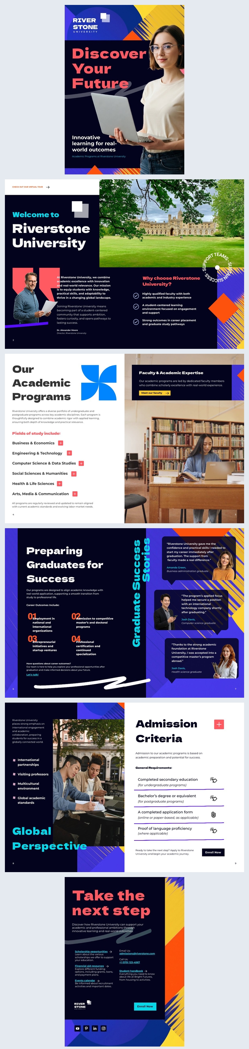 Brochura digital para ideias de programas