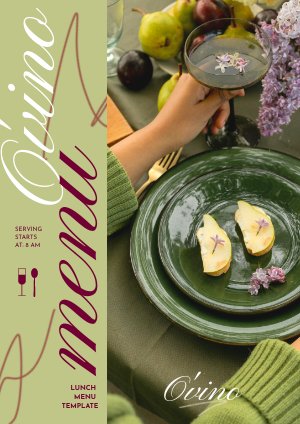 Idea de diseño de menú de almuerzo