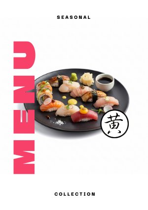 Idea de plantilla para menú de hotel de temporada