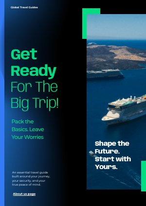 Progettazione della brochure prima della partenza