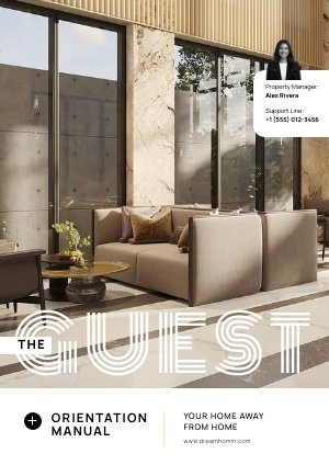 Design de Manual de Orientação para Hóspedes