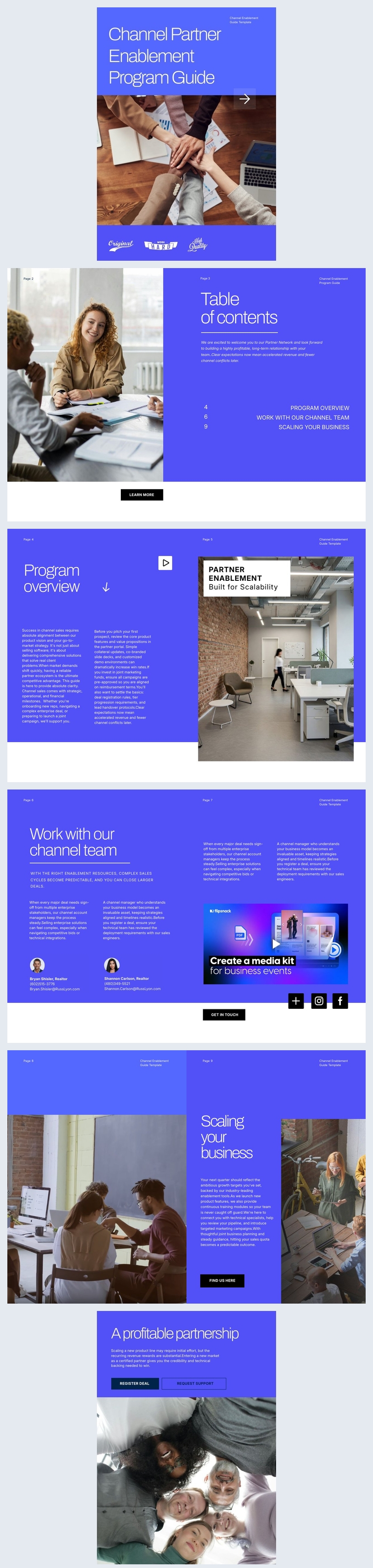 Editable Channel Guide Free: Editable Channel Enablement Guide Template - Flipsnack