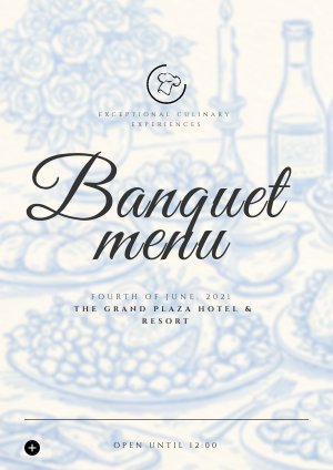 Hotel Banquet Menu Template Idea