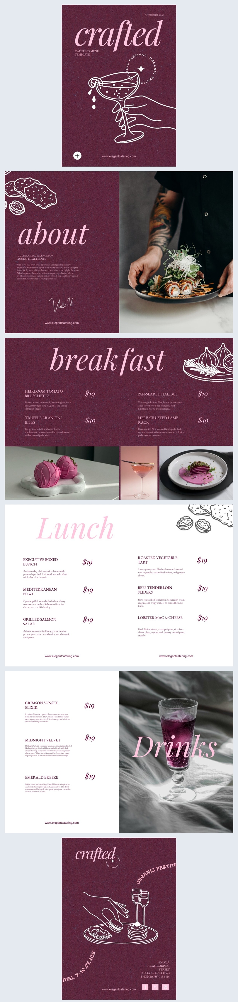 Catering Menu Template Idea