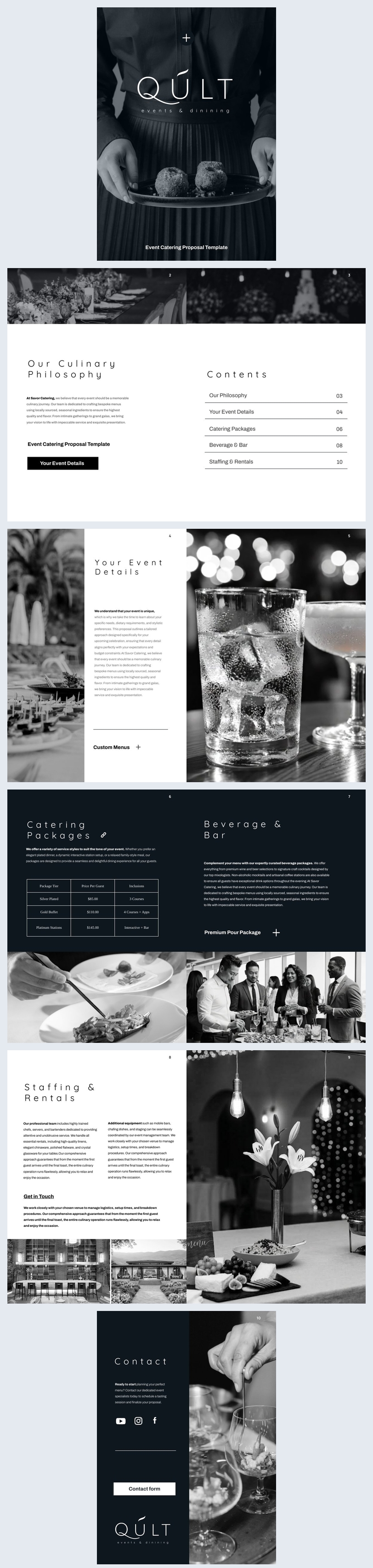 Modelo de proposta de catering para eventos