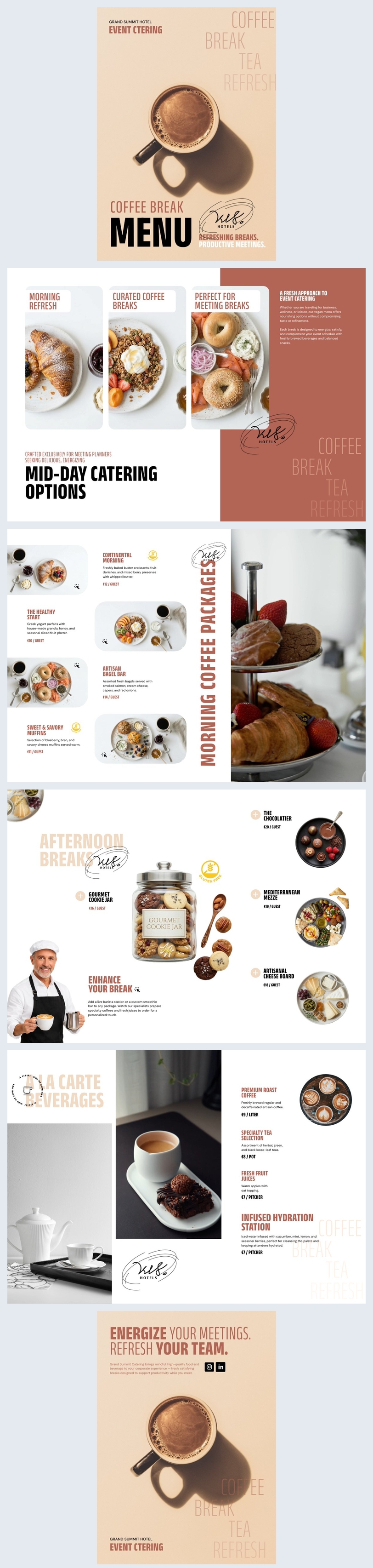 Coffee Break Menu Template Idea