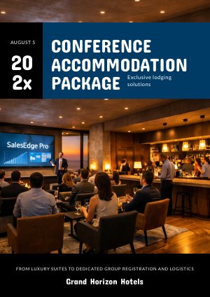 Idée de modèle de forfait d'hébergement pour conférence