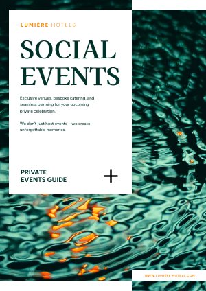 Social Event Package Template Idea