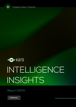 Idea per un modello di rapporto di intelligence