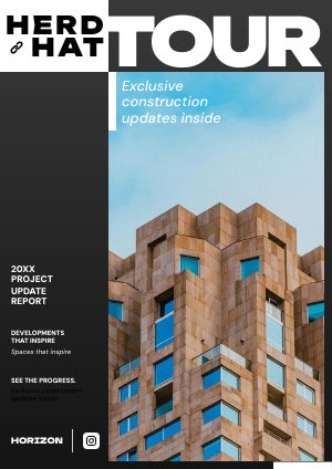 Construction Tour Brochure Template Idea