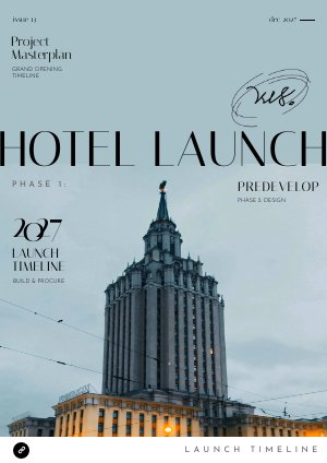 Idea per un modello di cronologia di lancio di un hotel