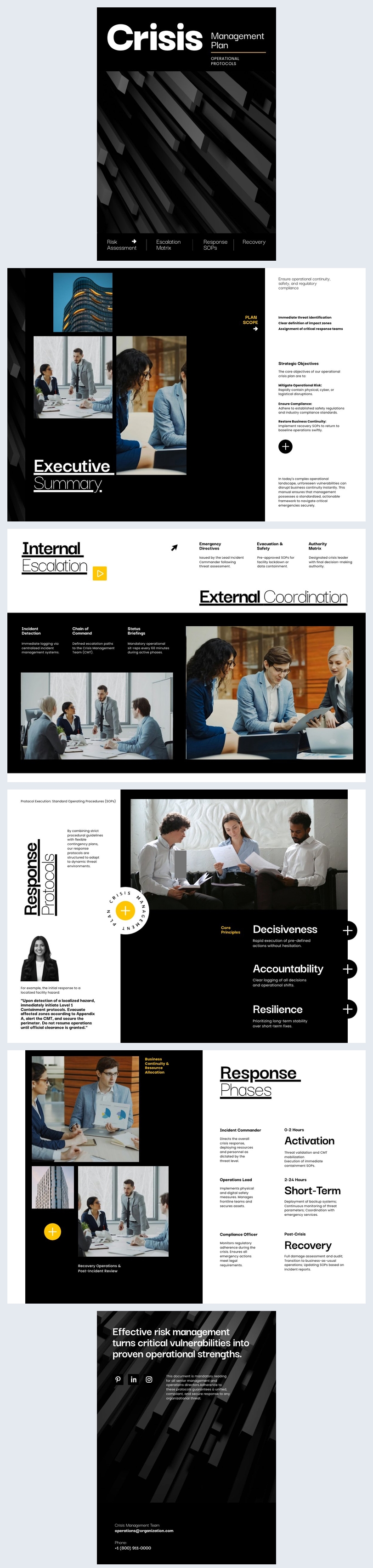 Crisis Management Plan Template Idea